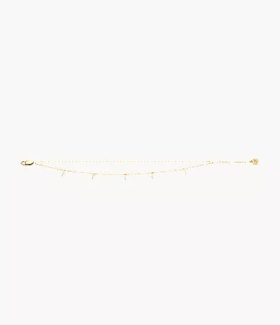 Ellis Shaky Glitz Gold-Tone Stainless Steel Multi-Strand Bracelet