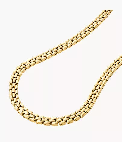 Arden Watch Links Gold-Tone Stainless Steel Chain Necklace