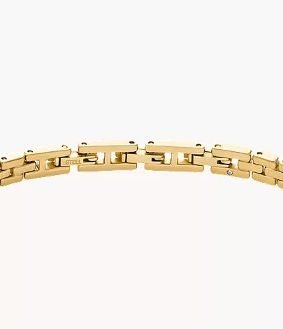 Arden Watch Links Gold-Tone Stainless Steel Chain Bracelet