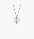 Merrit Timeless Mother Of Pearl Silver-Tone Stainless Steel Pendant Necklace