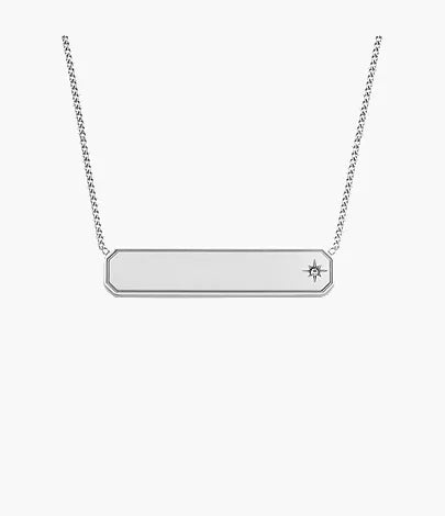 Sadie Gold-Tone Stainless Steel ID Necklace P1