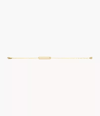 Sadie Gold-Tone Stainless Steel ID Bracelet