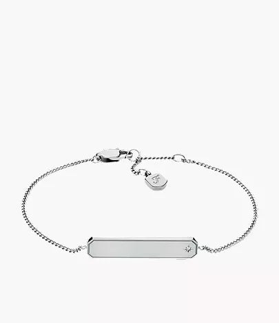 Sadie Gold-Tone Stainless Steel ID Bracelet Q1
