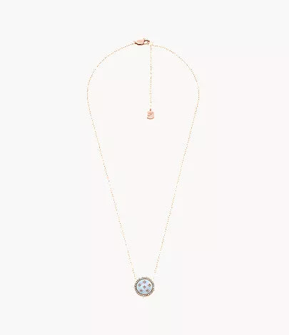 Merrit Northlight Collection Rose Gold-Tone Stainless Steel Pendant Necklace