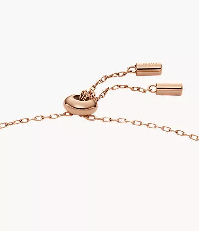 Merrit Northlight Collection Rose Gold-Tone Stainless Steel Station Bracelet