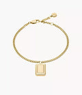 Raquel Gold-Tone Stainless Steel Chain Bracelet