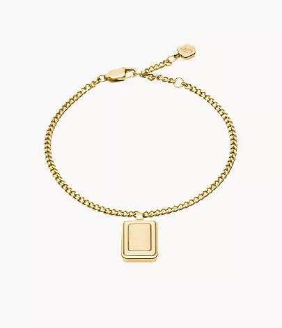 Raquel Gold-Tone Stainless Steel Chain Bracelet