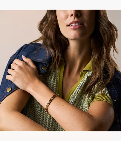 Raquel Bold Chains Gold-Tone Stainless Steel Chain Bracelet
