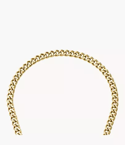 Carlie T-Bar Pavé Gold-Tone Stainless Steel Toggle Necklace