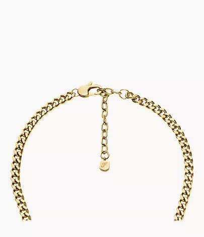 Sutton Gold-Tone Stainless Steel Heart Necklace