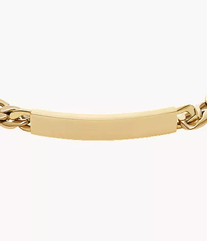 Ellis Gold-Tone Stainless Steel ID Bracelet