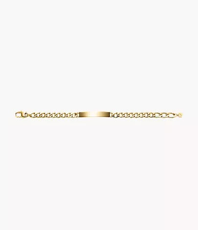 Ellis Gold-Tone Stainless Steel ID Bracelet