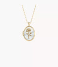 Sutton The Locket Collection White Mother-of-Pearl Pendant Necklace