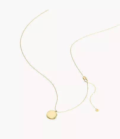 Ellis Gold-Tone Stainless Steel Pendant Necklace