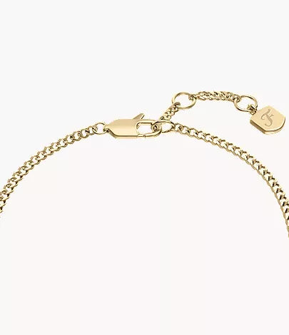Ellis Gold-Tone Stainless Steel Chain Bracelet