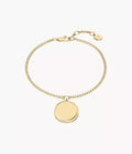 Ellis Gold-Tone Stainless Steel Chain Bracelet