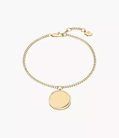 Ellis Gold-Tone Stainless Steel Chain Bracelet