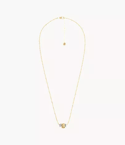 Harlow Rondelles Two-Tone Stainless Steel Station Necklace