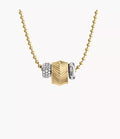 Harlow Rondelles Two-Tone Stainless Steel Station Necklace