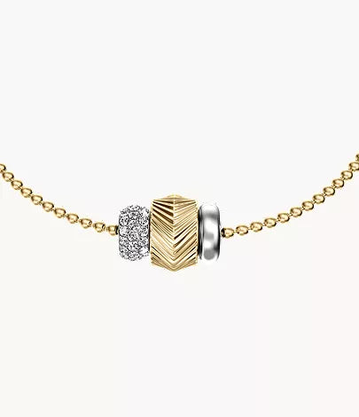 Harlow Rondelles Two-Tone Stainless Steel Station Bracelet