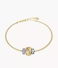 Harlow Rondelles Two-Tone Stainless Steel Station Bracelet
