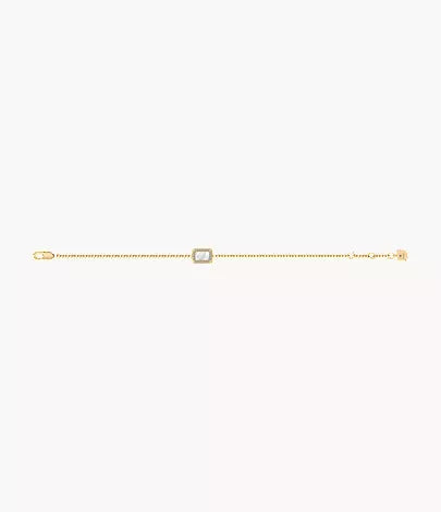 Raquel Glitz White Mother-of-Pearl Station Bracelet