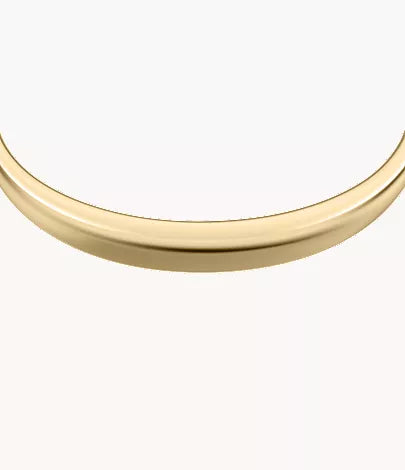 Ellis Domed Collection Gold-Tone Stainless Steel Bangle Bracelet