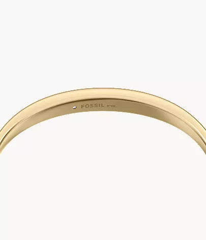 Ellis Domed Collection Gold-Tone Stainless Steel Bangle Bracelet