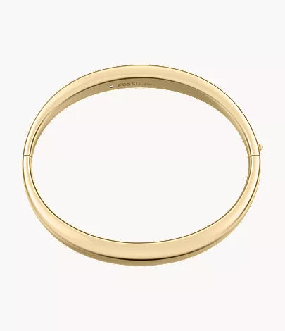 Ellis Domed Collection Gold-Tone Stainless Steel Bangle Bracelet