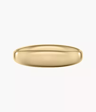 Ellis Domed Collection Gold-Tone Stainless Steel Band Ring