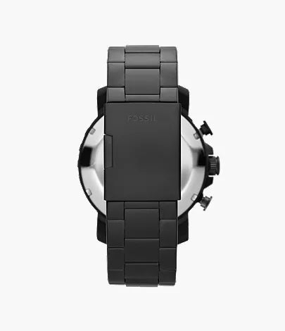 Nate 50mm Chronograph Black Stainless Steel Watch