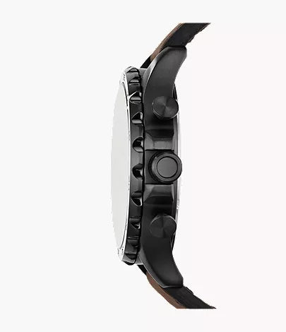 Nate 50mm Chronograph Brown Leather Watch