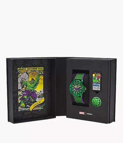Marvel x Fossil Limited-Edition Incredible Hulk 45mm Automatic Watch