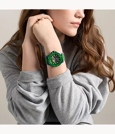 Marvel x Fossil Limited-Edition Incredible Hulk 45mm Automatic Watch