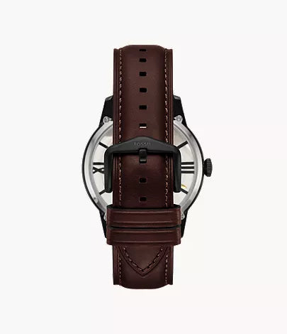 Townsman 44mm Automatic Dark Brown Leather Watch