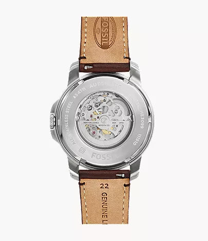 Grant 45mm Automatic Dark Brown Leather Watch