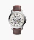 Grant 45mm Automatic Dark Brown Leather Watch