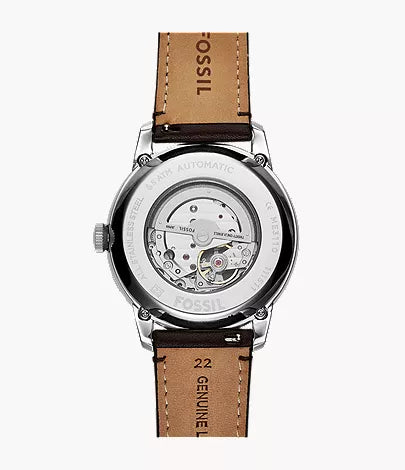Townsman 44mm Automatic Brown Leather Watch