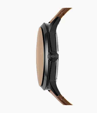 Townsman 48mm Automatic Brown Leather Watch
