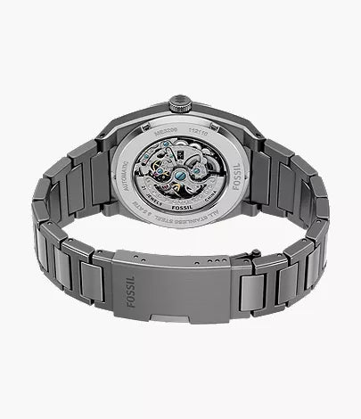Everett 42mm Automatic Smoke Stainless Steel Watch