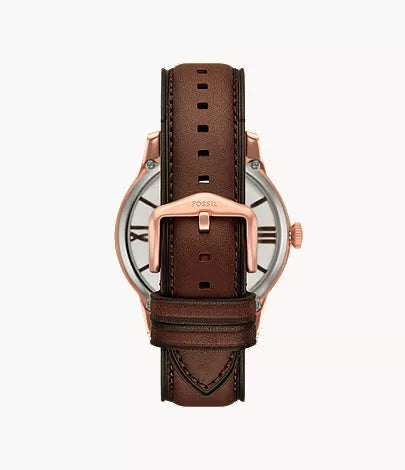 Townsman 44mm Automatic Brown Leather Watch