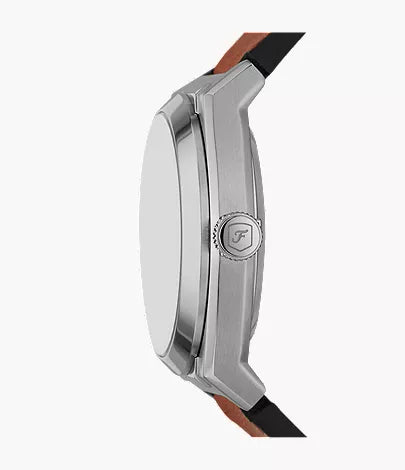 Everett 42mm Automatic Brown Leather Watch