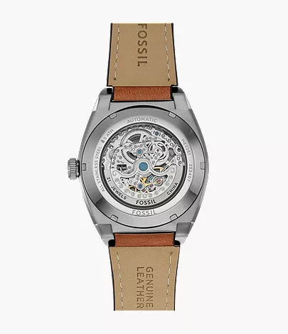 Everett 42mm Automatic Brown Leather Watch