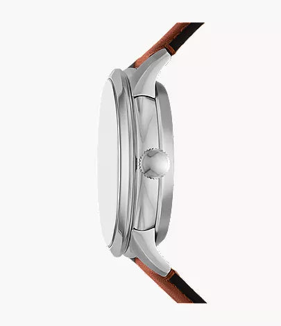 Townsman 44mm Automatic Brown Leather Watch