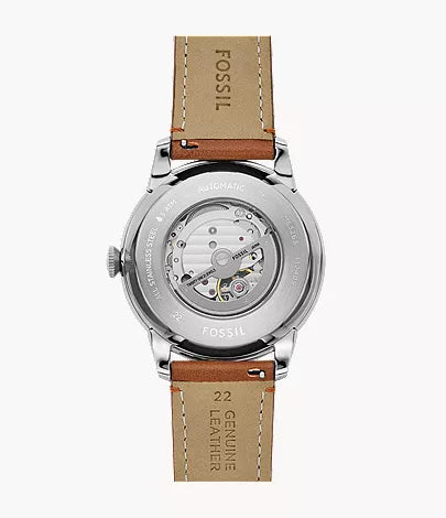 Townsman 44mm Automatic Brown Leather Watch
