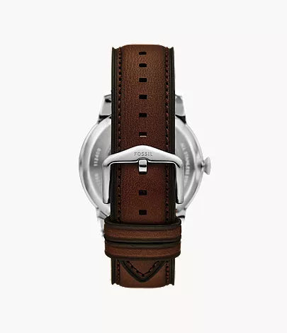 Townsman 44mm Automatic Brown Leather Watch
