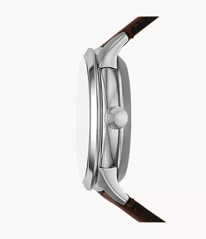 Townsman 44mm Automatic Brown Leather Watch