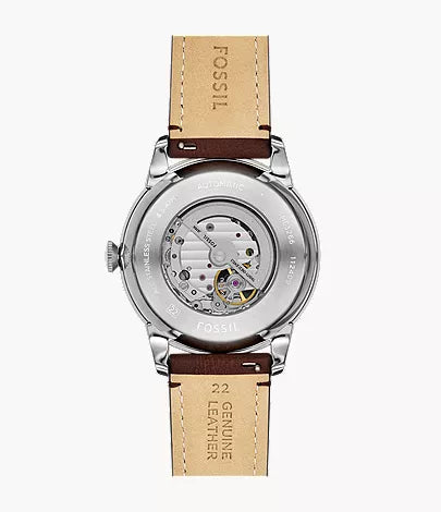 Townsman 44mm Automatic Brown Leather Watch