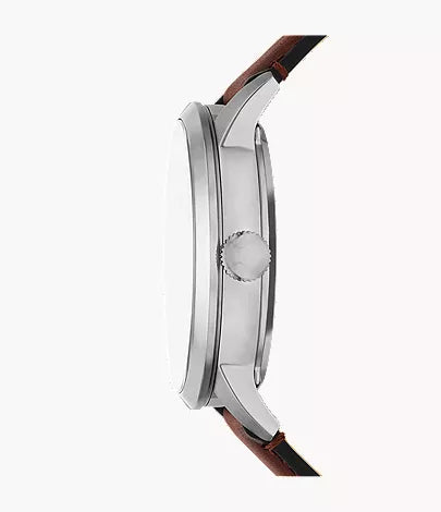 Townsman 44mm Automatic Brown Leather Watch