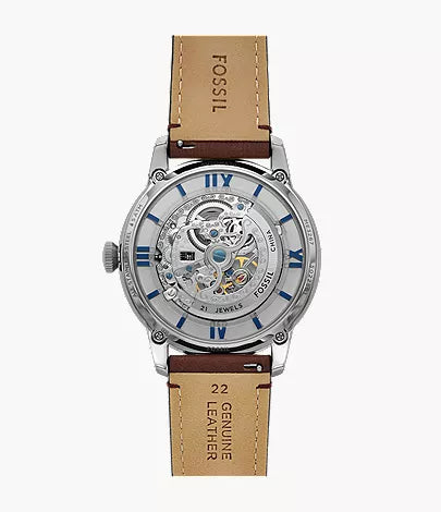 Townsman 44mm Automatic Brown Leather Watch